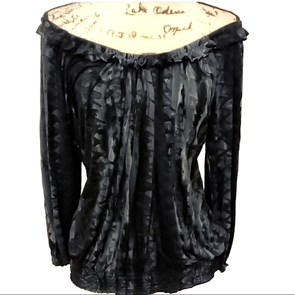 Dunia Handmade in Bali Batik 3/4 Sleeve Slouch Top